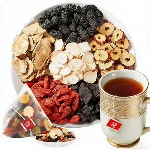 Kidney Tea Formula Ginseng Five Treasures Tea Set Flower Tea - 20/40/60/80/100/120 Teabags Five Treasures Tea Red Dates Goji Berry Tea Men's Health Tea Mulberry Leaf Formula Health Tea