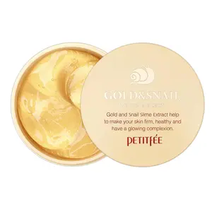 [PETITFEE] Eye Patch 4 Options - Gold Snail Black Pearl & Gold Hydrogel Eye Patches for Skin Care Solutions