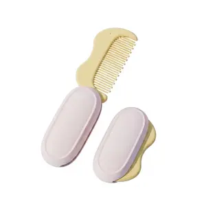 Mini Folding Comb, with rounded smooth comb teeth, comfortable non-slip grip, slim portable design for travel and daily hair grooming