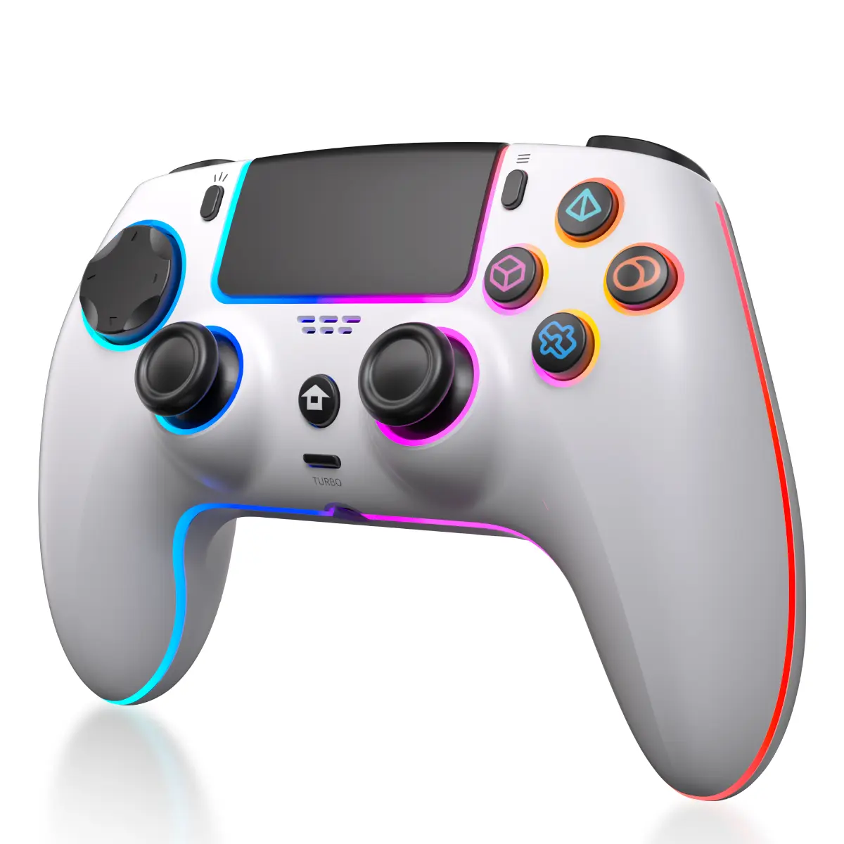 YUYIU PS-5 Wireless Controller Romote Compatible With PS5/Slim/Pro/Windows PC, For PS5 With 3.5mm Audio Jack, Touch Pad, Six Axis Motion Control, Charging Cable game stick Black Gaming Items custom controller ps5 accessories Console Smartphone
