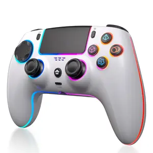 Wireless PS5/Pro Multi-Platform Controller with No-Drift Hall Effect Sticks Linear Triggers 6-Axis Gyro RGB Lighting Touchpad Dual Vibration Turbo Audio Jack for PlayStation 5 PC Mac Steam Deck Mobile