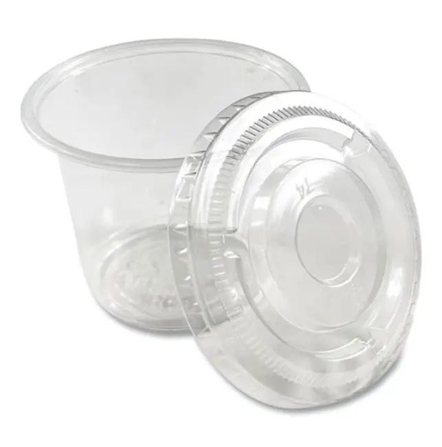 Disposable 5.5 oz Translucent Portion Cup - 2500pcs Single-Use Disposable Tableware for Home, Festive & Party Supplies with Convenient Stacking & Portion Control