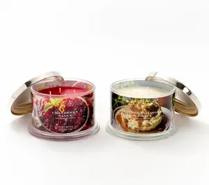 HomeWorx by Slatkin + Co. S/2 18oz Gather & Give Thanks Candles