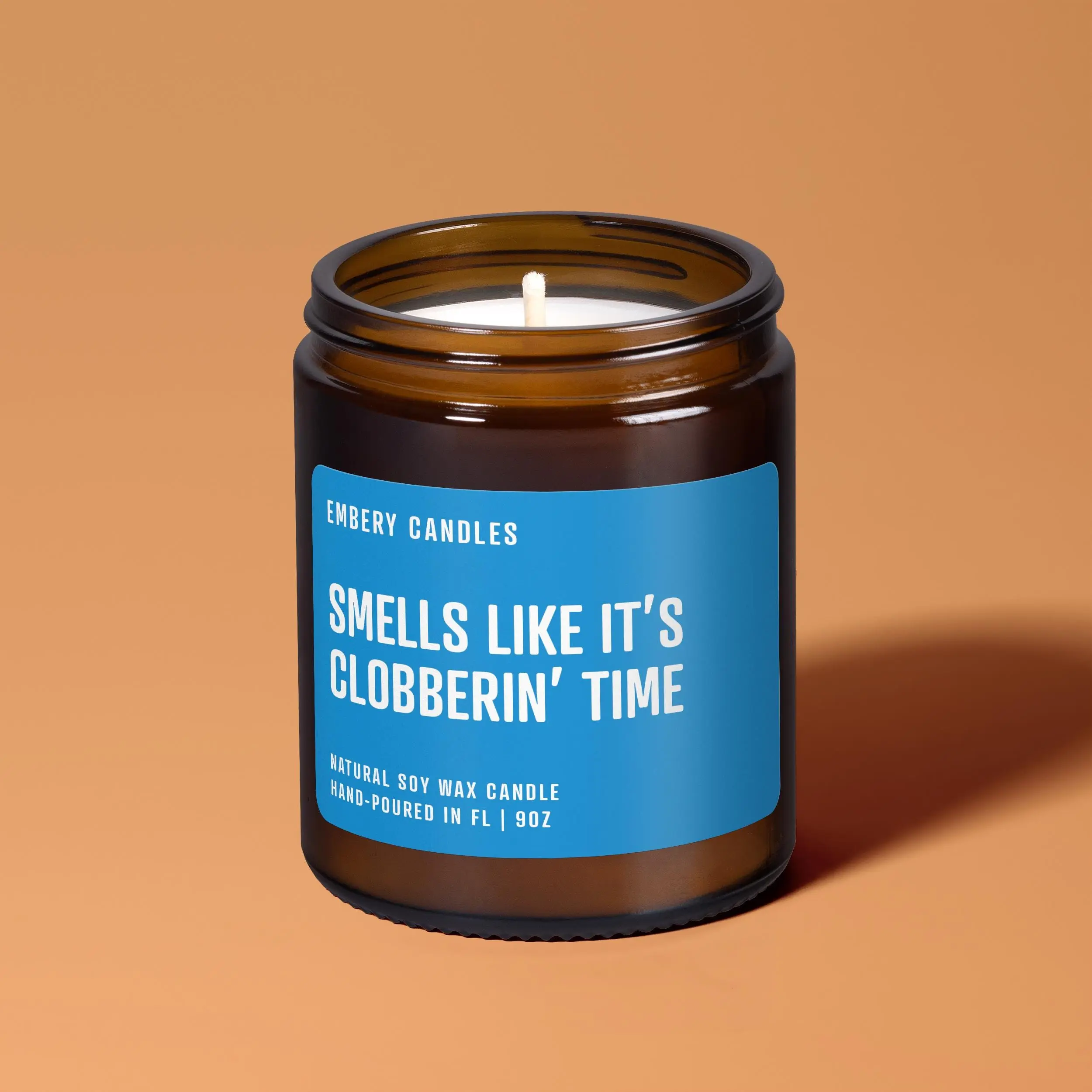 Smells Like It's Clobberin' Time | Soy Wax Candle | Superhero Movie | Comic Book Fan | Movie Lover Candle | Funny Gifts