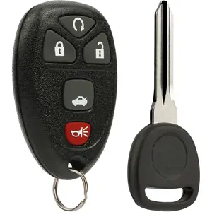 Key Fob Keyless Entry Remote with Ignition Key fits Cadillac DTS / Chevy Impala Monte Carlo 2006 2007 2008 2009 2010 2011 2012 2013