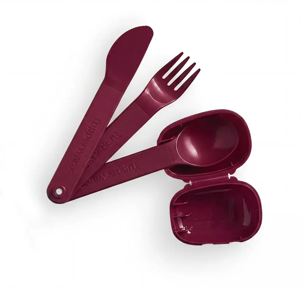 Tupperware On The Go Cutlery | Reusable Travel Utensils | 4‑Piece Set
