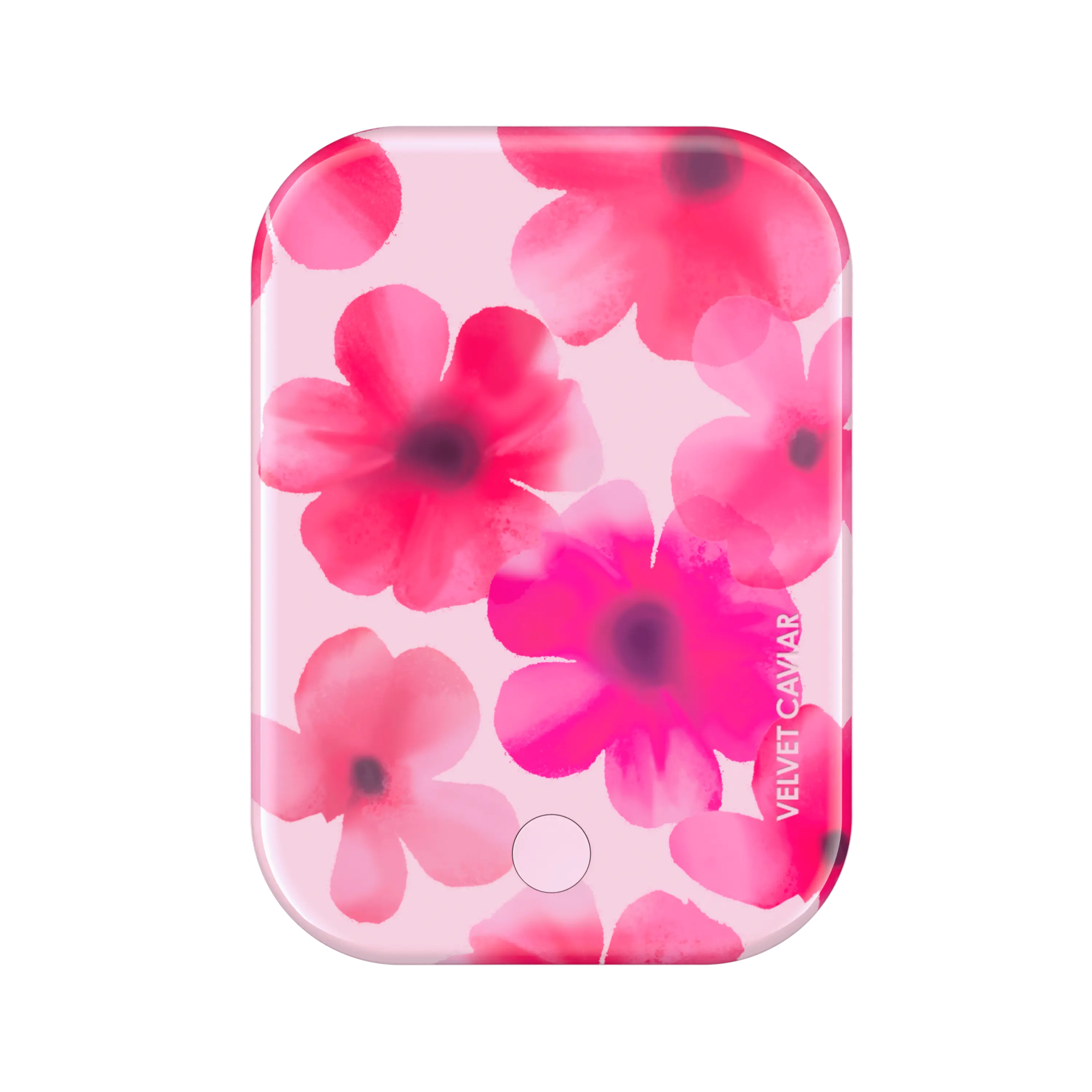 Velvet Caviar Cherry Blossom MagSafe Portable Charger - Fast Charging Extra Power, Strong Grip, LED Display, USB-C Input, Compatible with iPhone Wireless Chargers, Charging Solution Power Bank, Magnetic Portable Charger, Portable Magnetic Fast Charger Pow