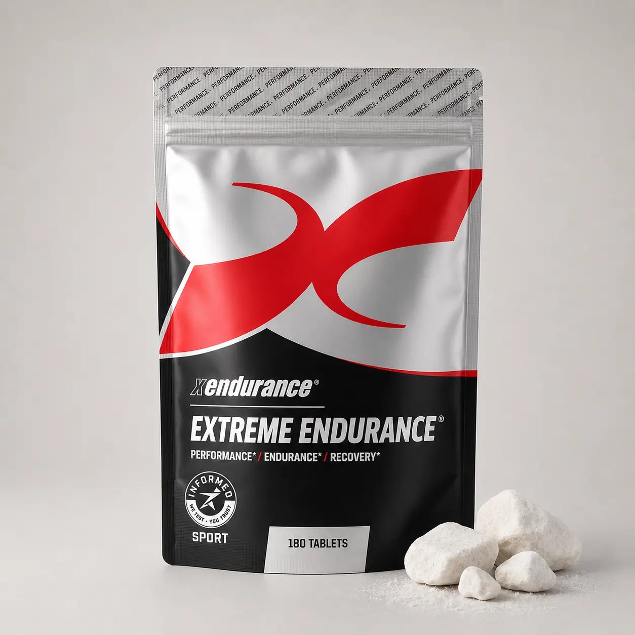 XENDURANCE Extreme Endurance - Certified Exercise Support Supplement, Sports Nutrition Supplement with Magnesium & Calcium, Pre-Workout and Post-Workout Supplement (180 Tablets, 30 Servings)