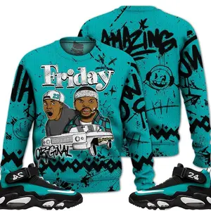 Griffey Max 1 Freshwater Ugly Sweater, Air Griffey Max 1 Freshwater Outfits Shirt, Meme Friday Horror Streetwear Unisex Sneaker Matching Shirts