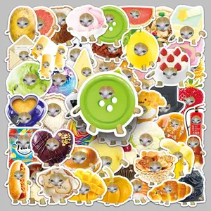 50 Funny Cat Emoji Cartoon Animal Stickers, Sticker Decals, Suitable for Scrapbooks, Diaries, Laptops, Water Bottles, Cars, Etc. A Gift with A Positive Message and Based on Faith.