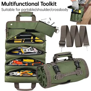 New multifunctional foldable tool kit, suitable for storing heavy tools,hanging and carrying,used for electricians and mechanics