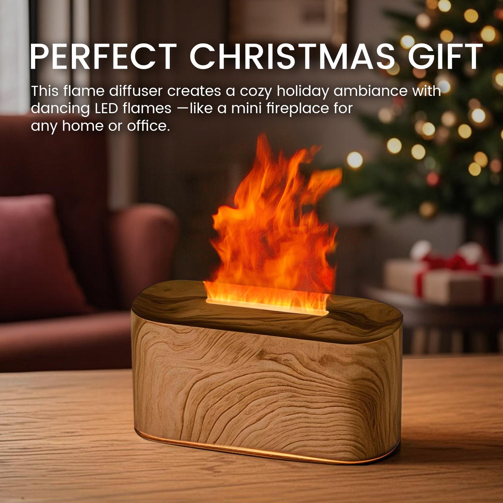 Flame Diffuser with Fire Effect – Essential Oil Aromatherapy Lamp for Bedroom, Living Room, Meditation