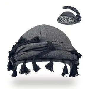 Fringe Edge Head Scarf Hat for Men and Women - Stylish and Versatile Accessory for Outdoor Activities, Fashion, and Sun Protection