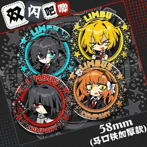 Action Figure Doll Toys COS Limbus Company Faust Hong Lu Ryoshu Ishmael Don Quixote Metal Plaque Children's Cartoon Badge Gifts