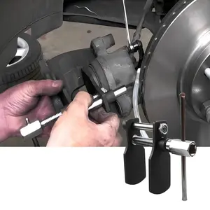 Professional Steel Brake Caliper Piston Compression Tool, Durable Disc Brake Expander, Multiple Openings, Ideal for Brake Pad Replacement and Adjustment