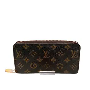 Pre-owned Louis Vuitton Canvas Small Leather Goods Zippy Wallet Monogram Long Wallet