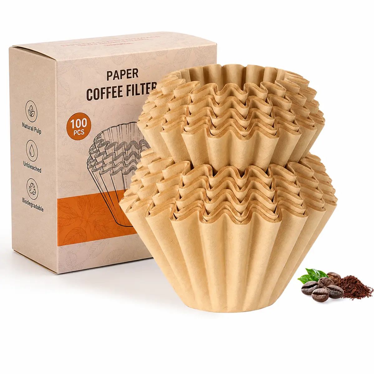 100–200 Count Basket Coffee Filters for 2–4 Cup Coffee Makers, Disposable Paper Filters for Small & Travel Brewers