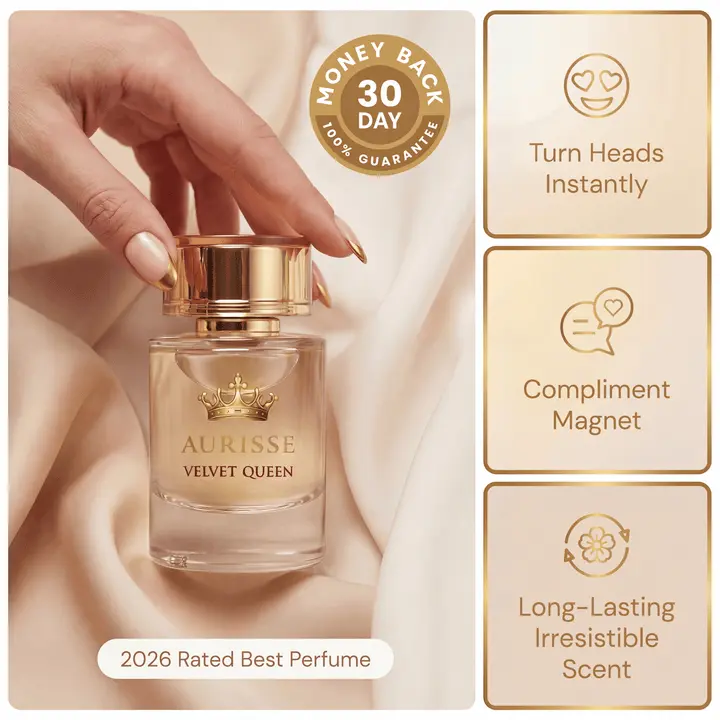 Aurisse Velvet Queen Extrait de Parfum 50ML for Women – Luxury Long-Lasting Perfume