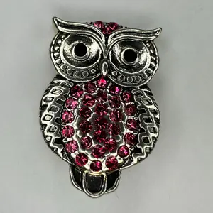 The SnapBliss Owl Snap Charm , Fun Snap-On Charms for SnapBliss Cup Bracelets, Personalize Your Tumbler (or Any Drinkware) with Unique, Trendy, Interchangeable Accessories and Charms.