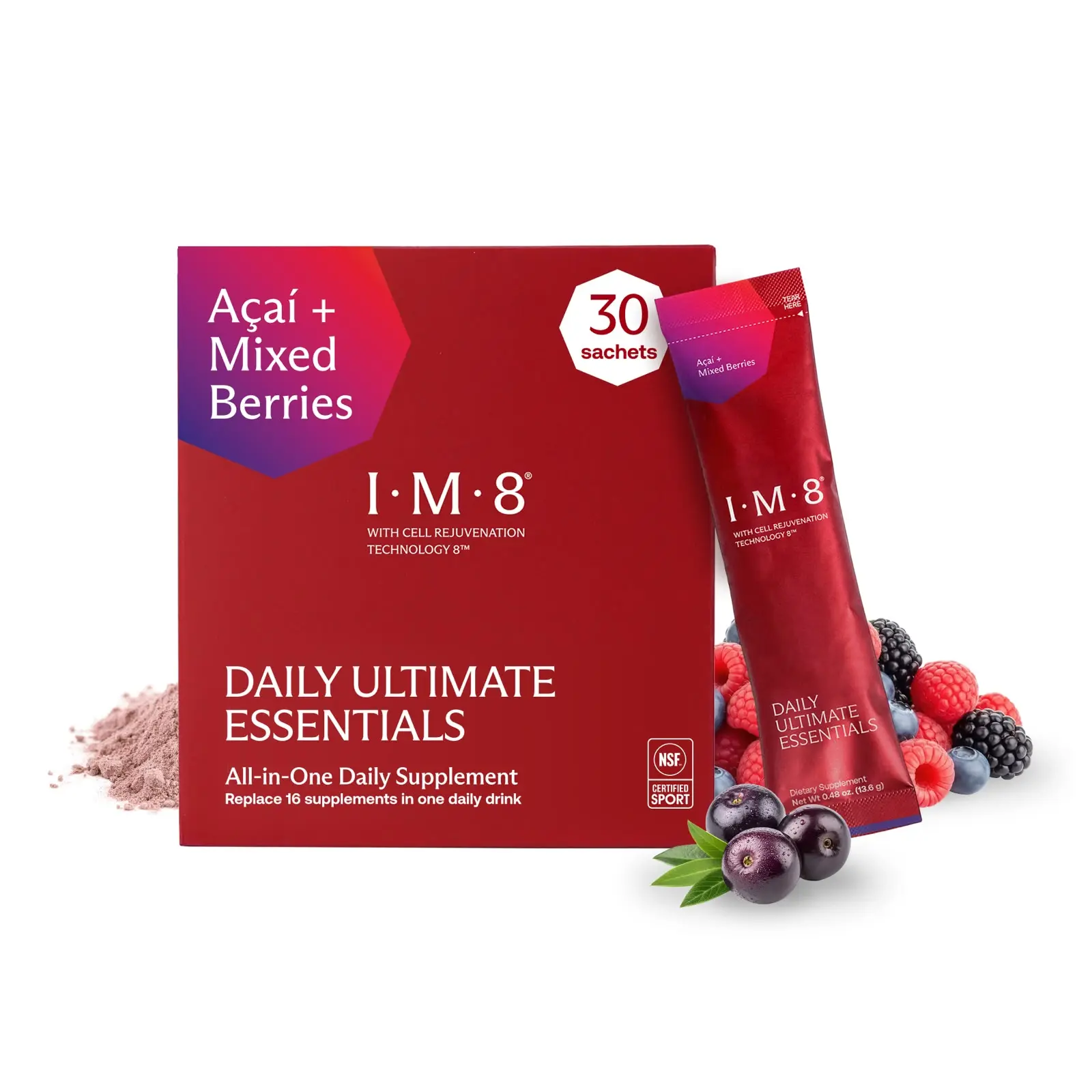 IM8 Daily Ultimate Essentials — All-in-One Multivitamin Powder, 30 Sachets