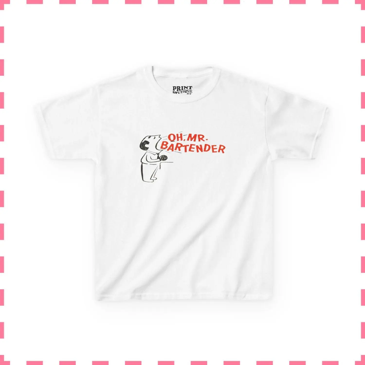 Coquette Baby Tee, Vintage Graphic Top, Cocktail TShirt, 90s Bartender Tee, Retro Drinking Aesthetic, Pinterest Style Tee Shirt