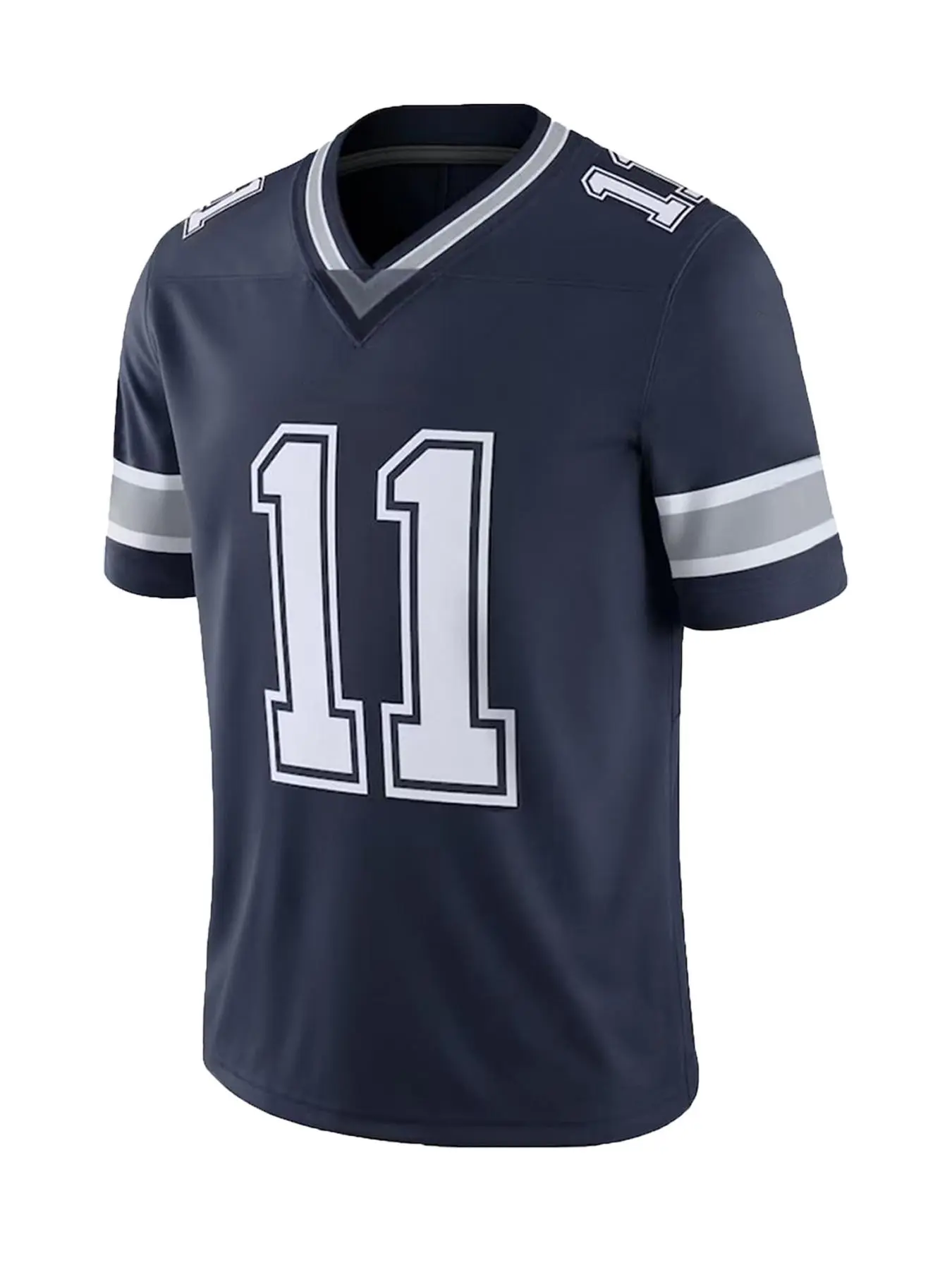 【Plus Size】Number Print Short Sleeve Tee, Casual Sporty Breathable T-Shirt for Men, Football Jersey for All Seasons
