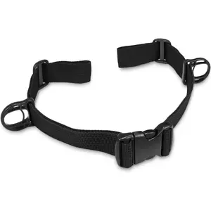 Outdoor Backpack Chest Straps, Adjustable Sternum Strap for Backpack Replacement, Camping Hiking Backpack Straps With Quick Release Buckle (Black of 1pcs)