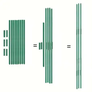 Adjustable Garden Support Set, 15pcs/set Durable Plastic Coated Metal Support Rod with 6 Connectors, Plant Care & Support Supplies for Tomato, Eggplant, Cucumber and Grape Vine