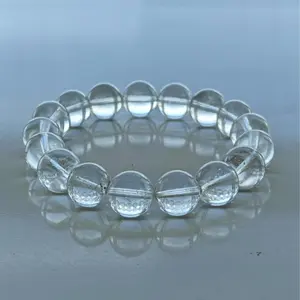 White Crystal Bracelet | Pure Elegant Design | Sparkling Mother of Crystal Spiritual | Blessing by Taoist Master