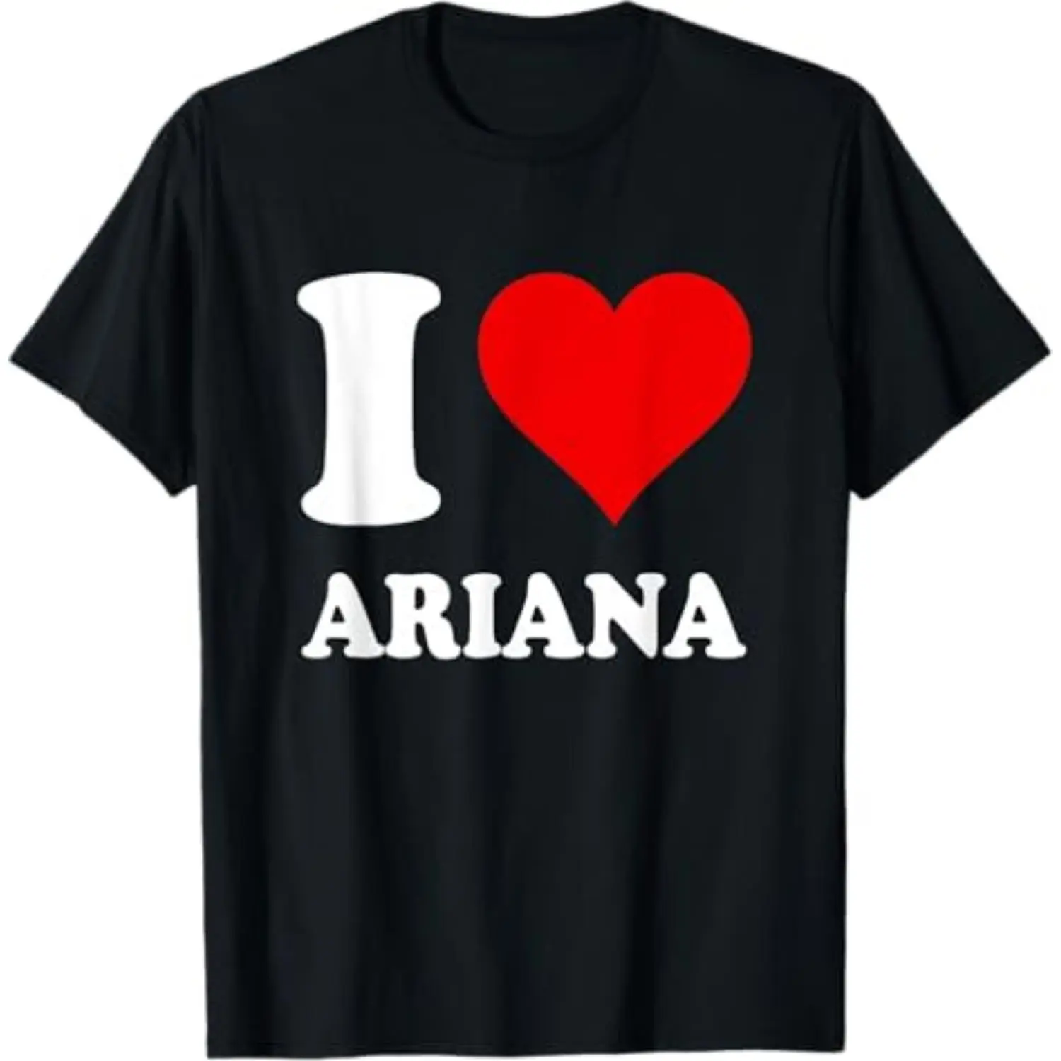Red Heart I Love Ariana T-Shirt