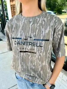 Mossy Oak Logo T-Shirt Camo Tee Cantrell T Shirt For Men And Women. Camo Pattern Men's T-shirt, Size S-5XL