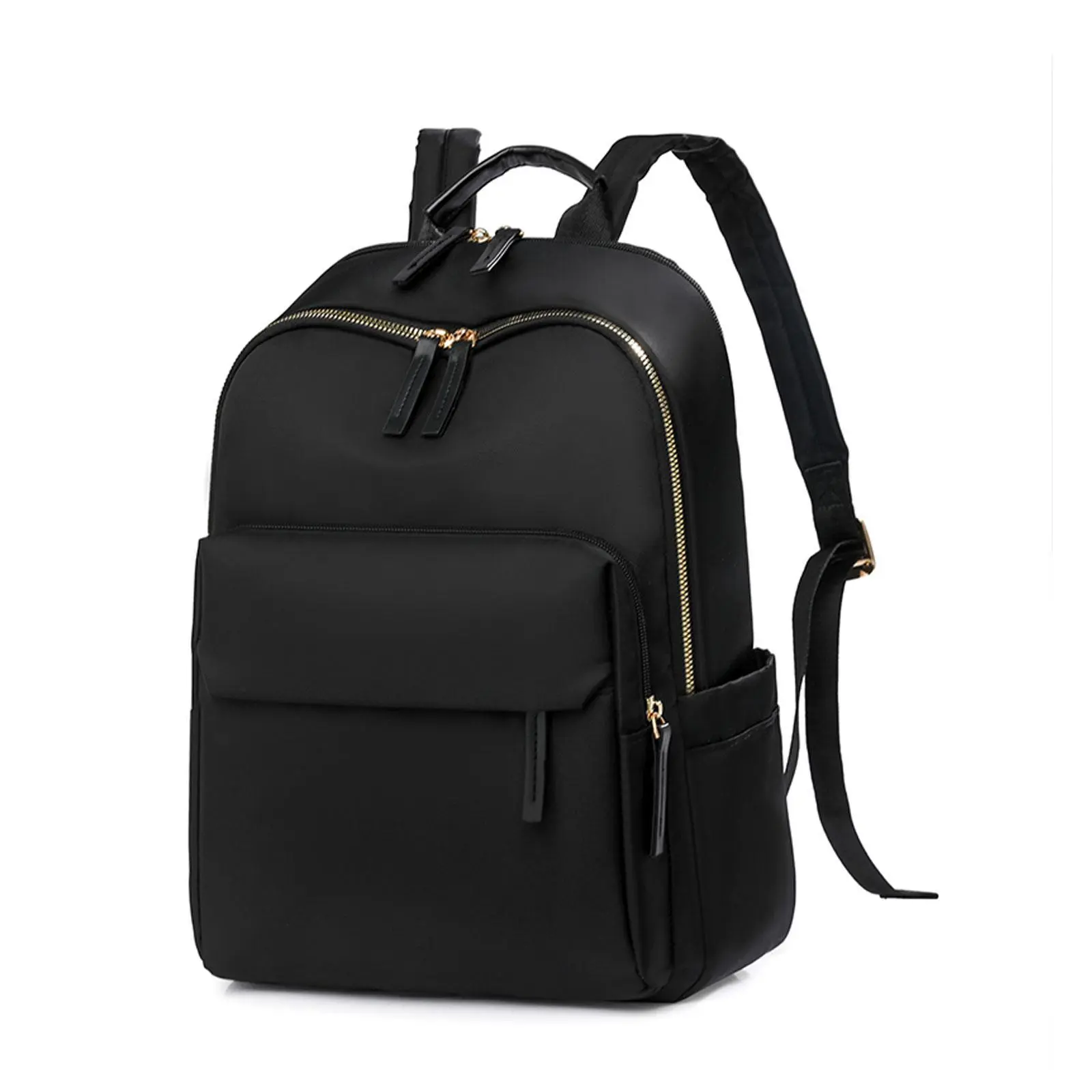 Women's Water-Resistant Organized Plain Commuter Backpack - Zipper Closure, Multiple Pockets, Spacious Laptop Compartment, Separate Dividers, Backpacks for School Mom Bag