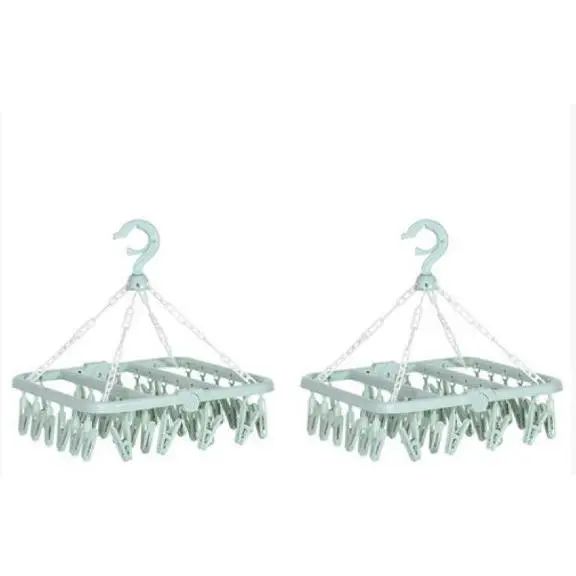 Square 32 Clip Nordic Green 2 Pieces