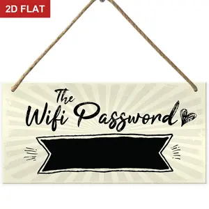 The Wifi Password Chalkboard Home Decor Vintage Decor Gift Hanging Plaque Home Internet Sign FRIEND  11.8x5.9 In