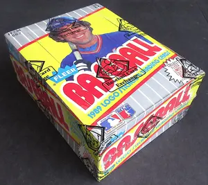 1989 Fleer Baseball Unopened Wax Box (BBCE) (FASC) (Code 91362)