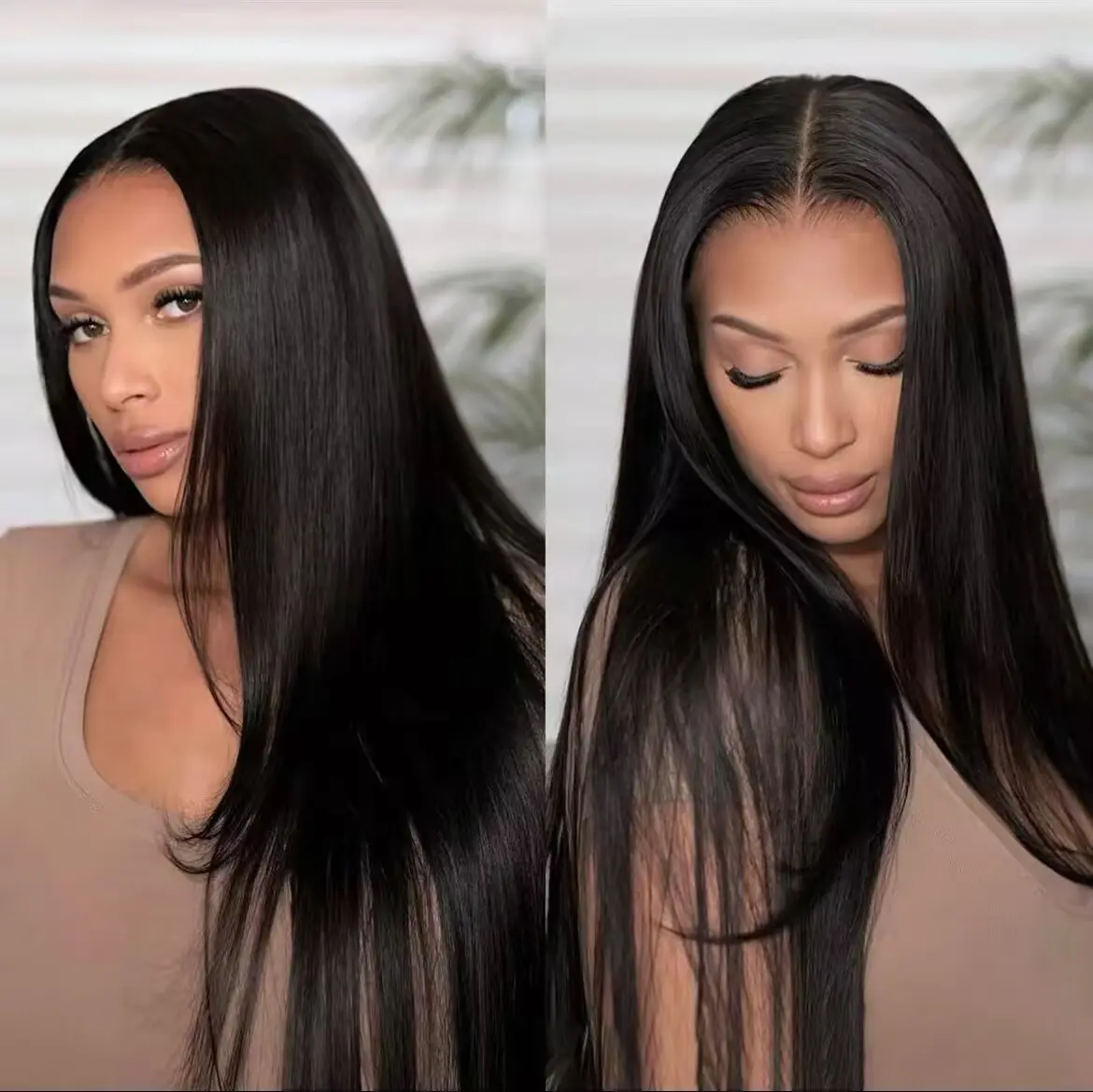 GIESWY Hair  Wear Go Water Wave Glueless Wigs Human Hair 5x5 HD Lace Front Wigs Pre Plucked Tiny Knots Glueless Human Wigs Beginners Friendly Smooth HD Transparent Lace Front Wig