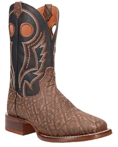Dan Post Men's Elephant Print Western Boot Broad Square Toe - Dp5183