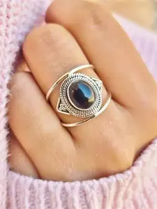 Women's Elegant Oval Shaped Engagement Ring,  Trendy Retro Wedding Ring, Chic Vintage Jewelry As Anniversary Gift for Girlfriend, Fashion Engagement Rings