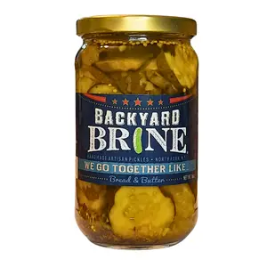 We Go Together Like....Bread And Butter Pickle Crinkle Cut Chips, 16 oz Jar, 6-Pack