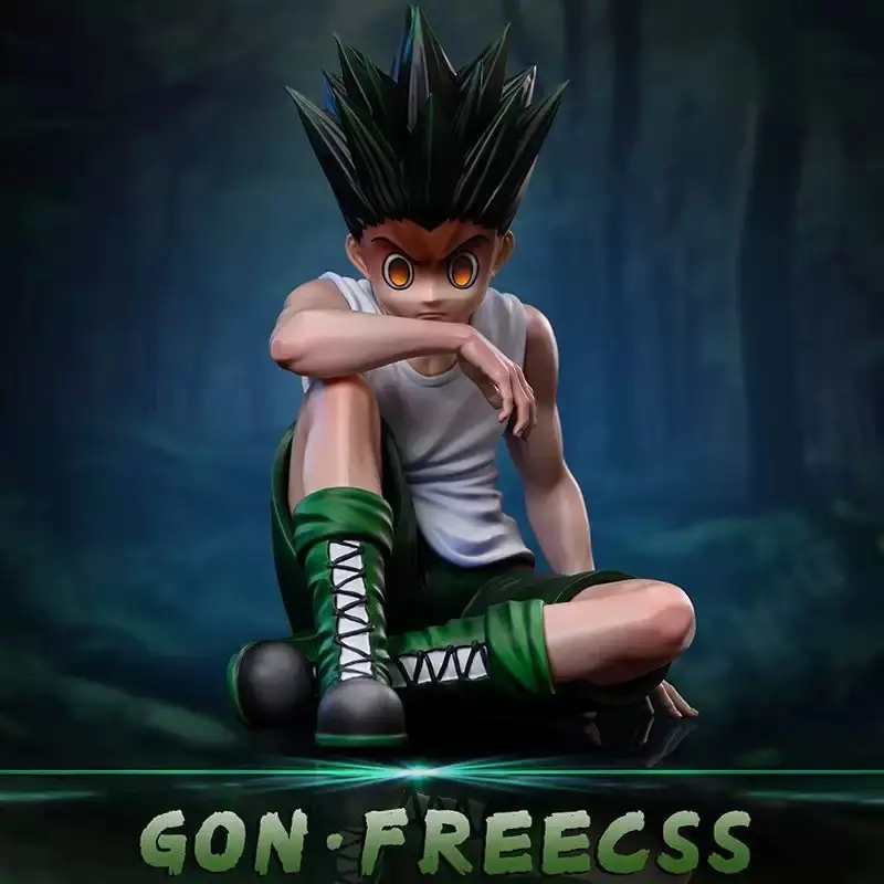 Hunter X Hunter Killua & Gon Figurine Set, Classic Sitting Pose, High‑Detail Facial Expression, Anime Collectible Figurine, Boyfriend Gift