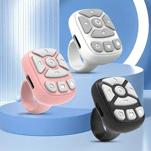 Wireless Remote Control - Portable, Easy-to-Use, Compatible with iPhone, iPad, Android - Video Scrolling, Music Playback, E-Book Reading Cellphone Smartphone Handle Controller