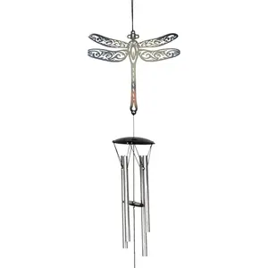 Dragonfly Wind Chimes - Decorative Hanging Circle Ornament for Home Decoration