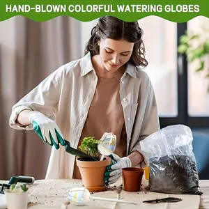 Tulip Shape Automatic Watering System Set of Six, Efficient Plant Care Solution, Ideal for Garden & Indoor Use, Durable Design