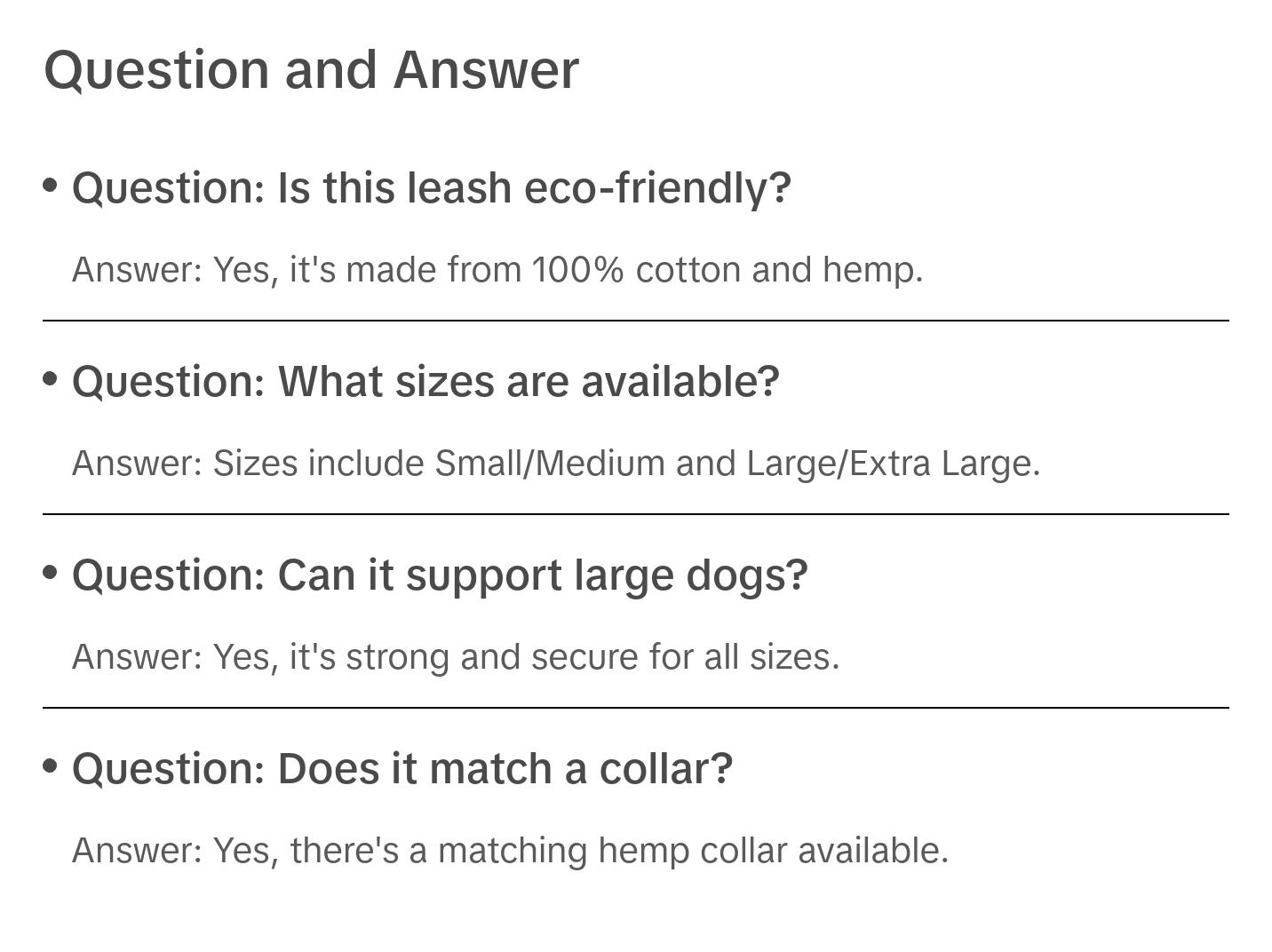 Doggijuana® Hemp Dog Leash