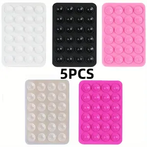 5PCS Suction Cups for Phone Case Self-Adhesive Mount Hands Free Mobile Accessory Holder for Videos and Selfies Compatible with Phone Cases Secure Fit Easy Attachment
