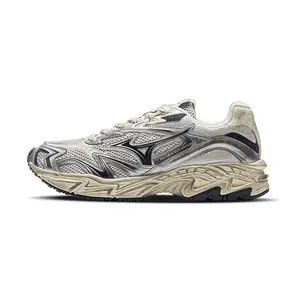 Mizuno Adventure V2 Comfort Cushioning Durable Low-Top Dad Shoes Unisex Silver Trending Shoes, House White Official Shoes to Get / Maison Mihara