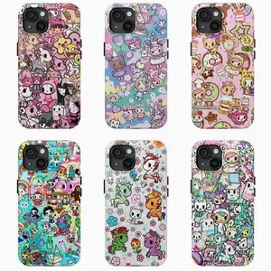 Trendy Aesthetic T0kid0ki Colorful Graffiti Design Phone Case|Retro Collage Japanese Style For iPhone 17 Pro Max 16 15 14 13 12 11 for Samsung S21 S22 S23 S24 S25 Phone Case| Tough phone case 7