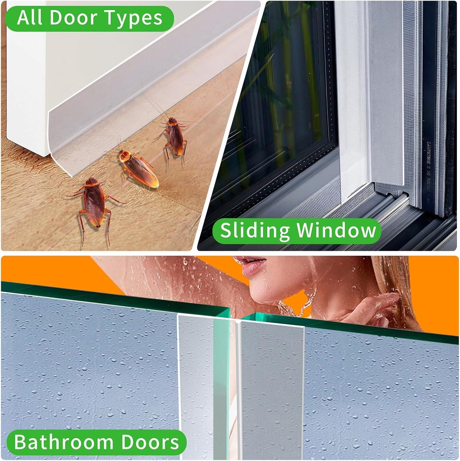 Dustproof and insect resistant door seal strip
