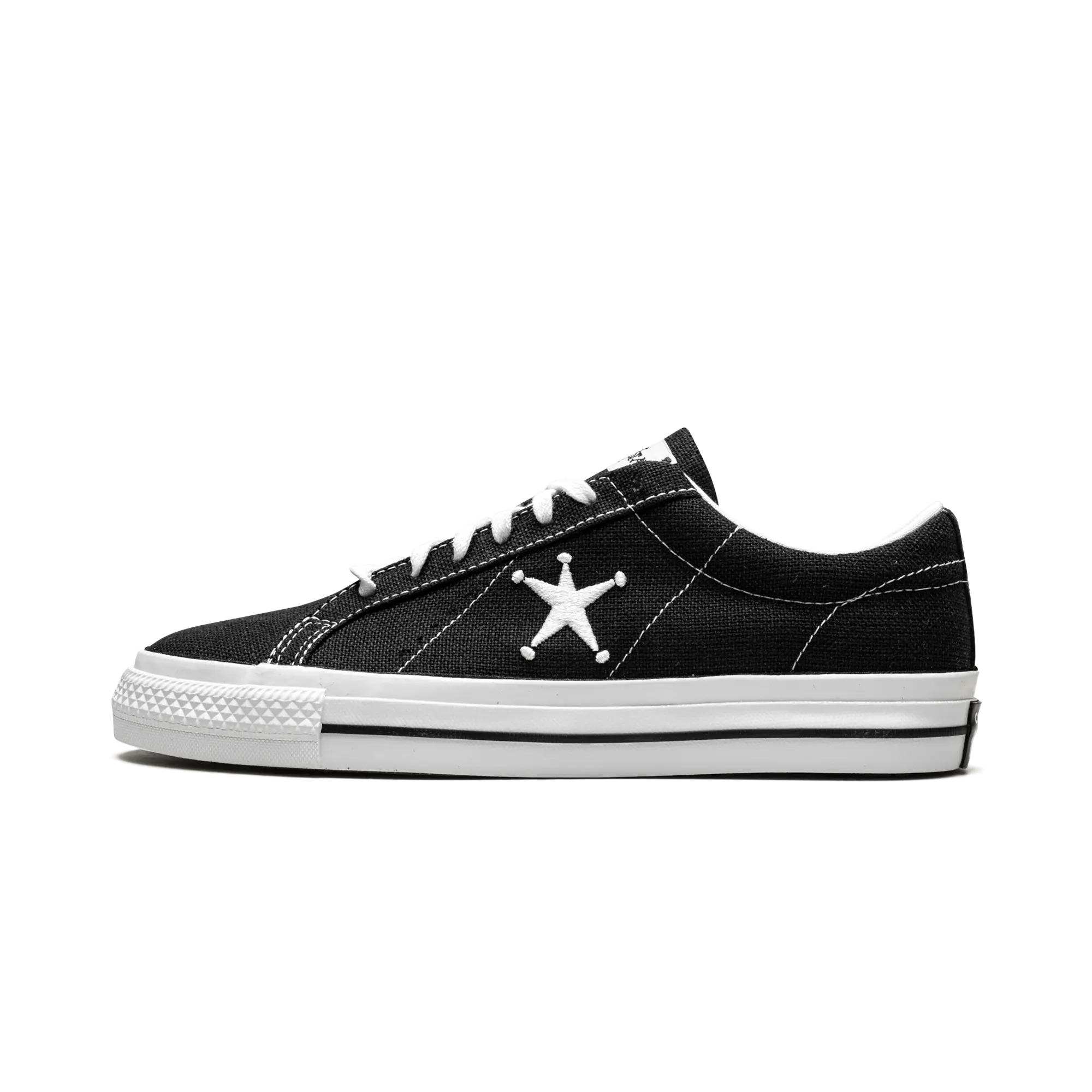 STUSSY X ONE STAR OX LOW "Black" 173120C