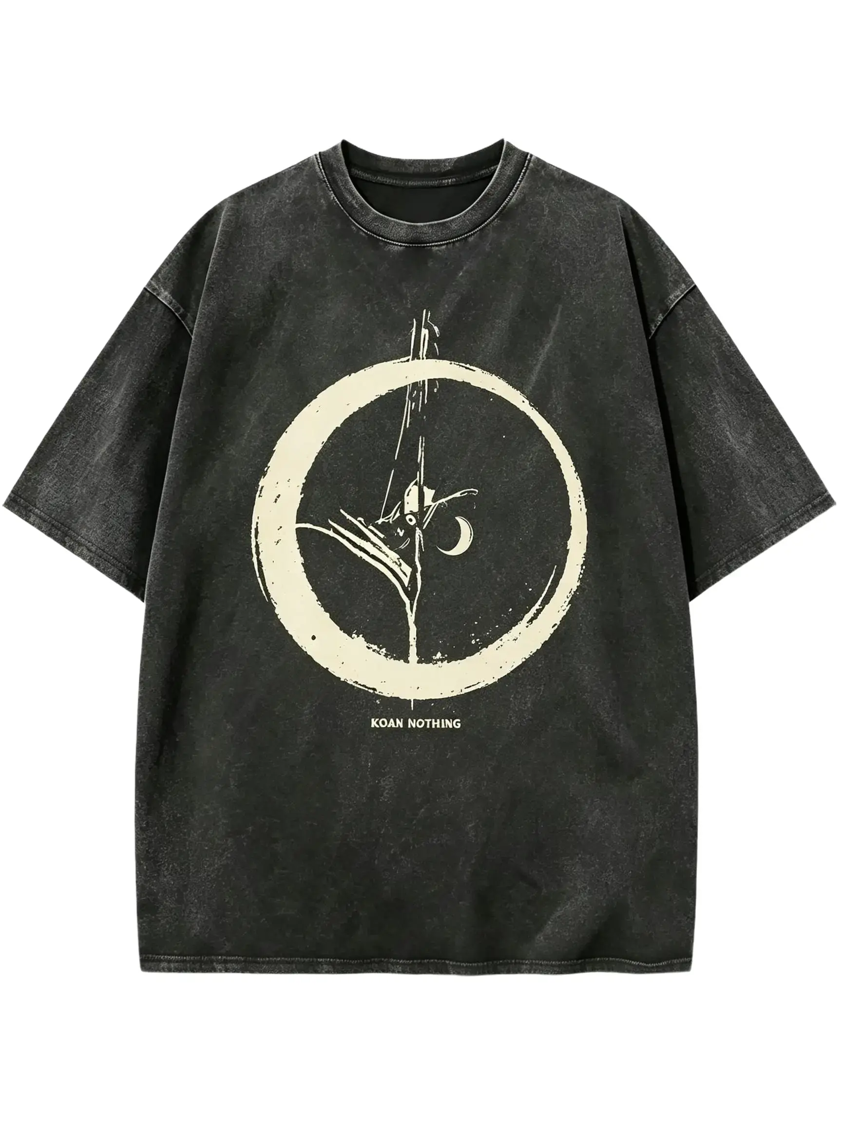 Vintage Washed "Korn Nothing" Graphic T-Shirt, Oversized Nu Metal Grunge Band Distressed Short Sleeve Streetwear Tee